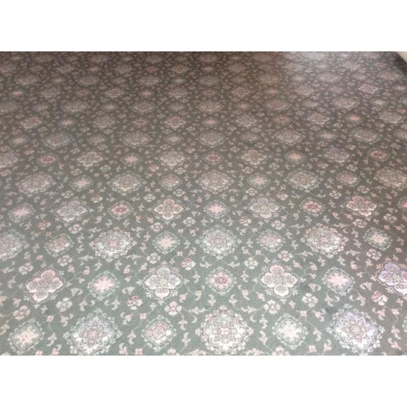 Axminster carpet- sage green