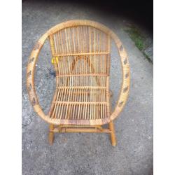 Small wicker chair