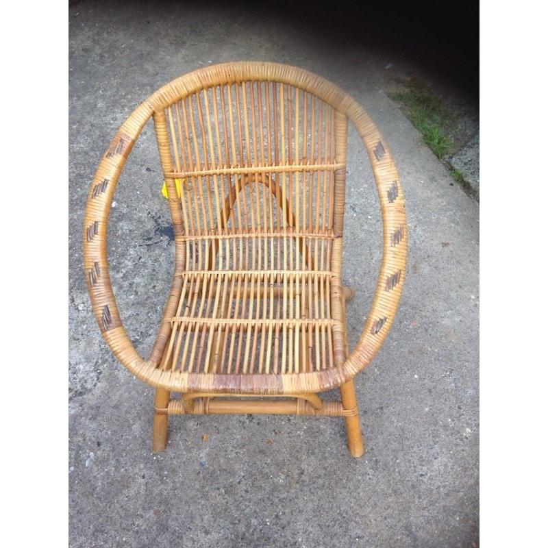 Small wicker chair