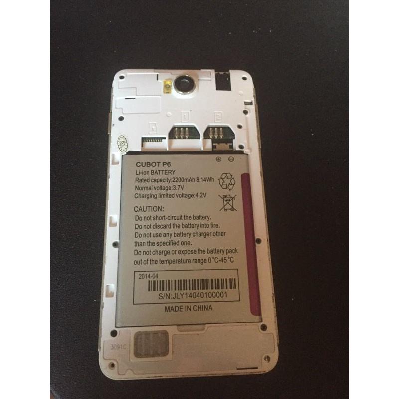 Dual sim mobile phone android cubot p6