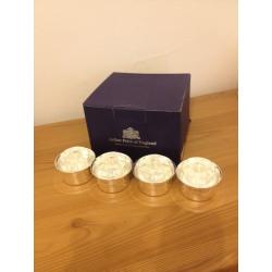 4 Arthur Price Candle Holders Silver Plated