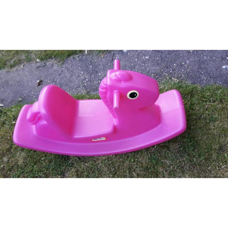 little tikes Pink rocking horse excellent condition