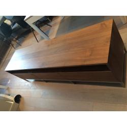 CRATE & BARREL - TV Stand / Media Console - Solid Walnut Wood - Excellent Condition