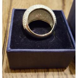 Swarovski Crystal Pave ring size 38