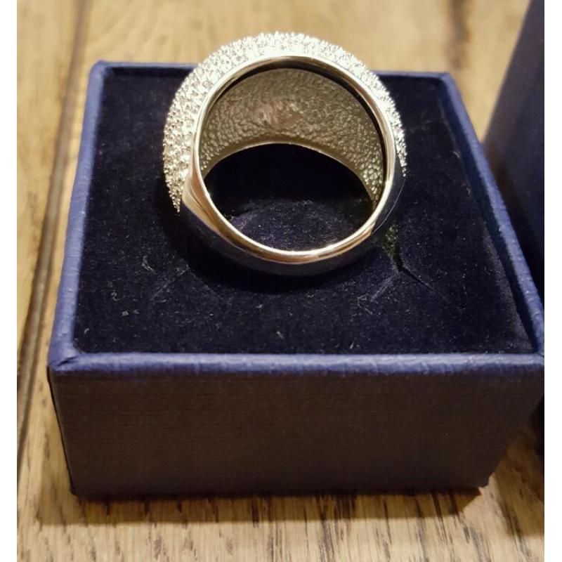Swarovski Crystal Pave ring size 38