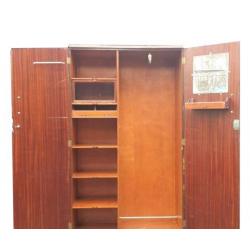 1930s ART DECO INLAID WALNUT WARDROBE