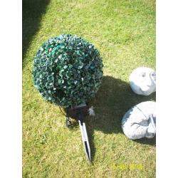 CLEARING MY SHED/GARAGE .,TOPIARY FRAME,HANGING BALL,CAST IRON PLAQUE,SHED ODDMENTS,