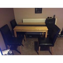 Dining table plus chairs