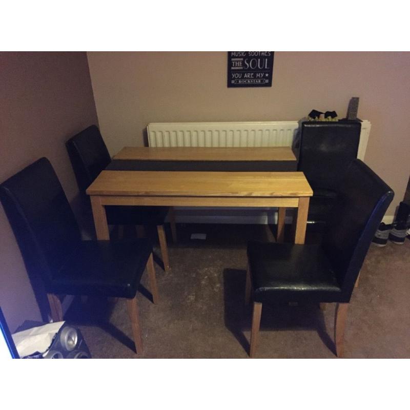 Dining table plus chairs