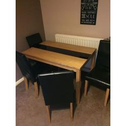 Dining table plus chairs