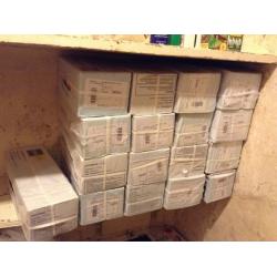 18 boxes white tiles
