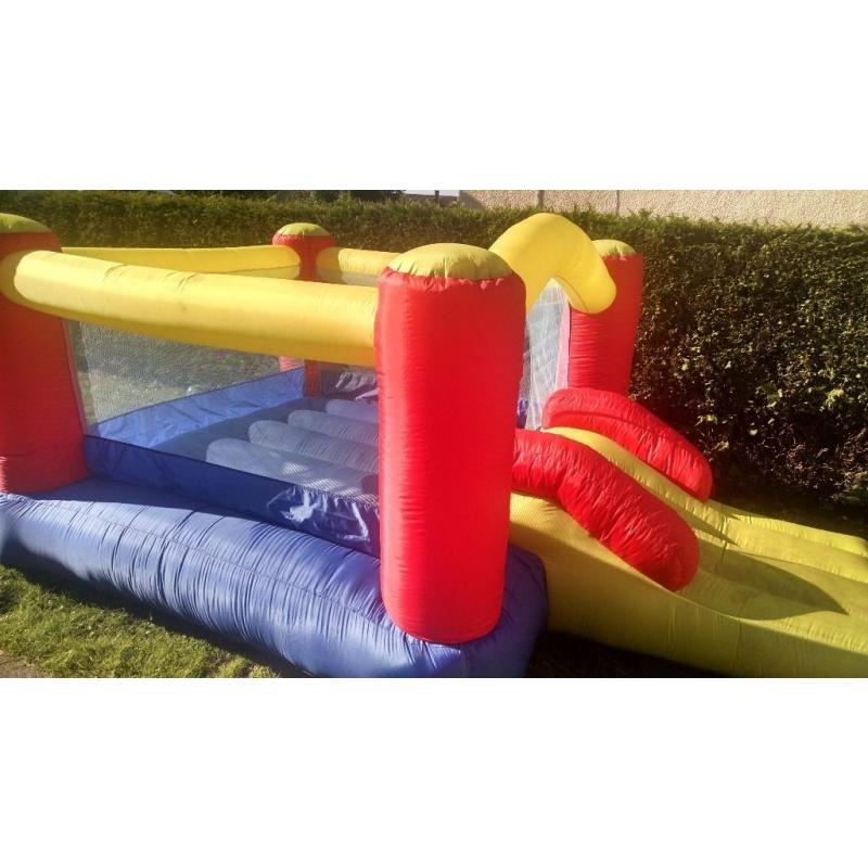 Bouncy castle and blower