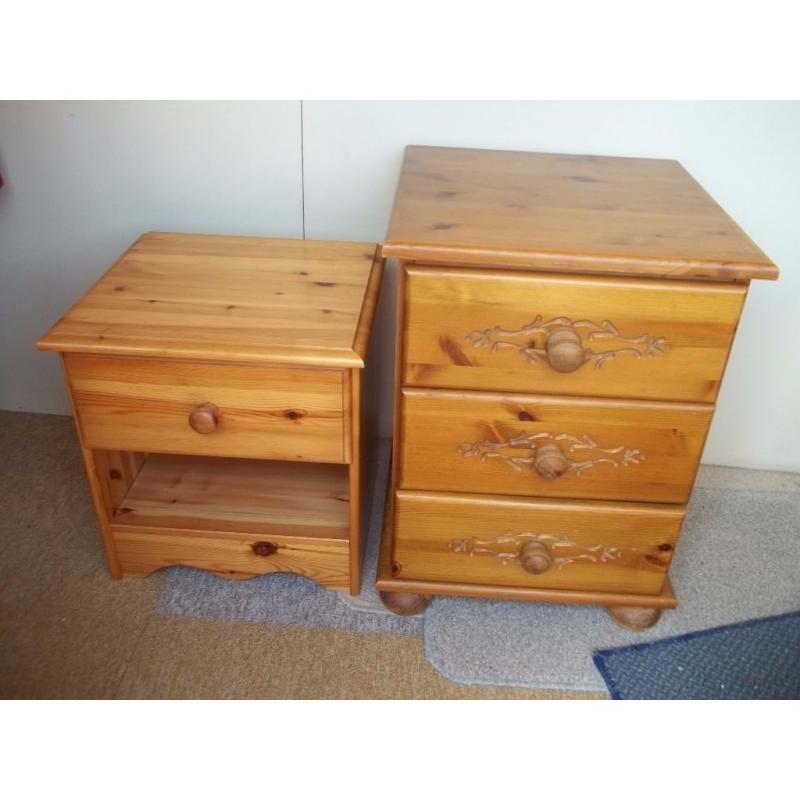 TWO BEDSIDE UNITS