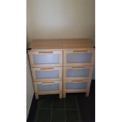 Ikea Aneboda Chest of Drawers x2