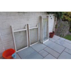 Single glazed bay sash windows