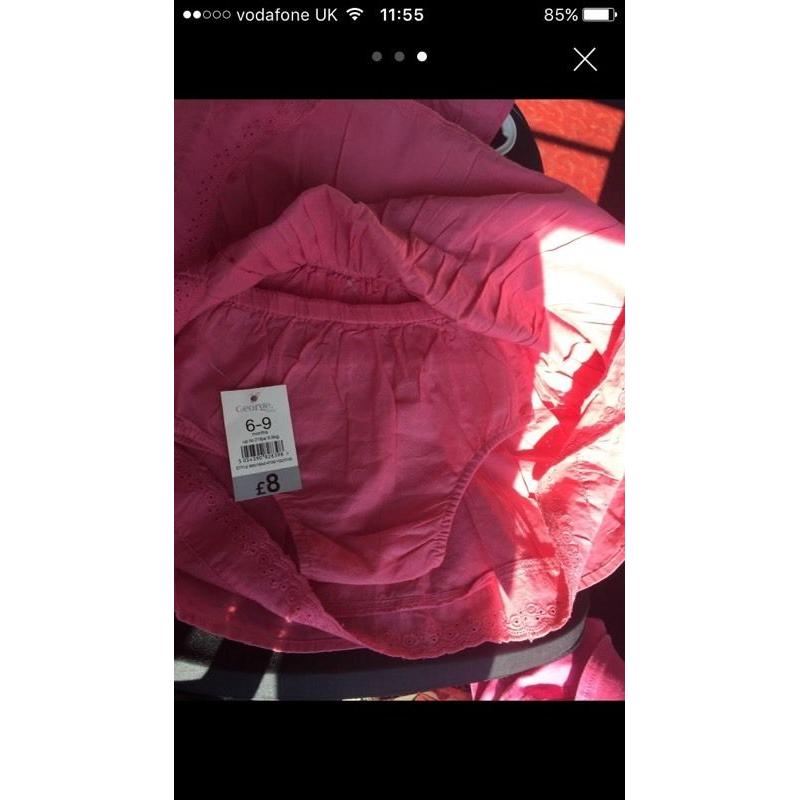 Girls 2piece dress and pants 6-9months