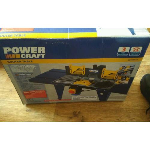 Power craft router table