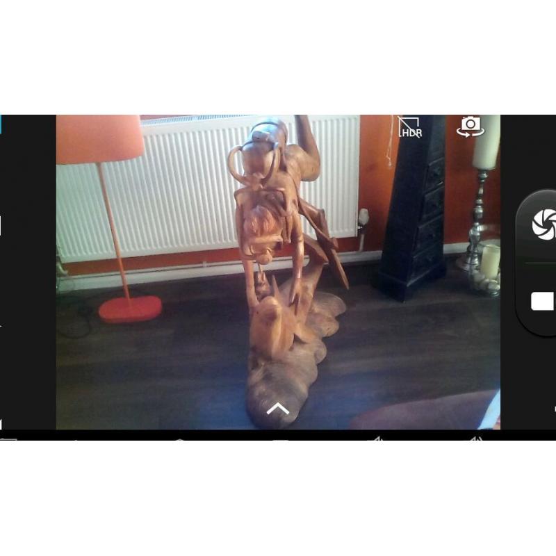 Very large carving over 3ft high