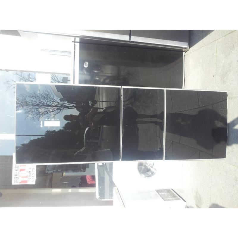 black gloss haier fridge freezer