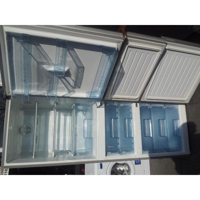 black gloss haier fridge freezer