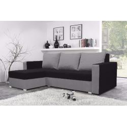 MOJITO BRAND NEW CORNER SOFA BED UNIVERSAL BLACK AND GREY