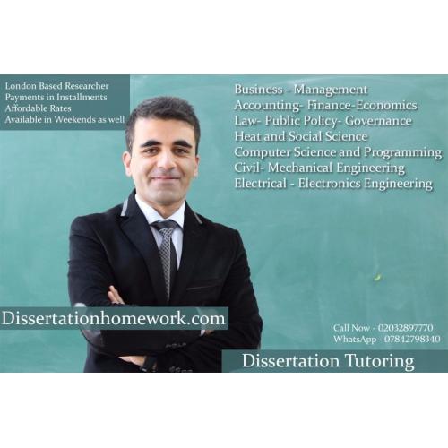 Assignment / Dissertation /Essay / Coursework / PhD Thesis / Proposal / Tuition / Tutor Writing Help