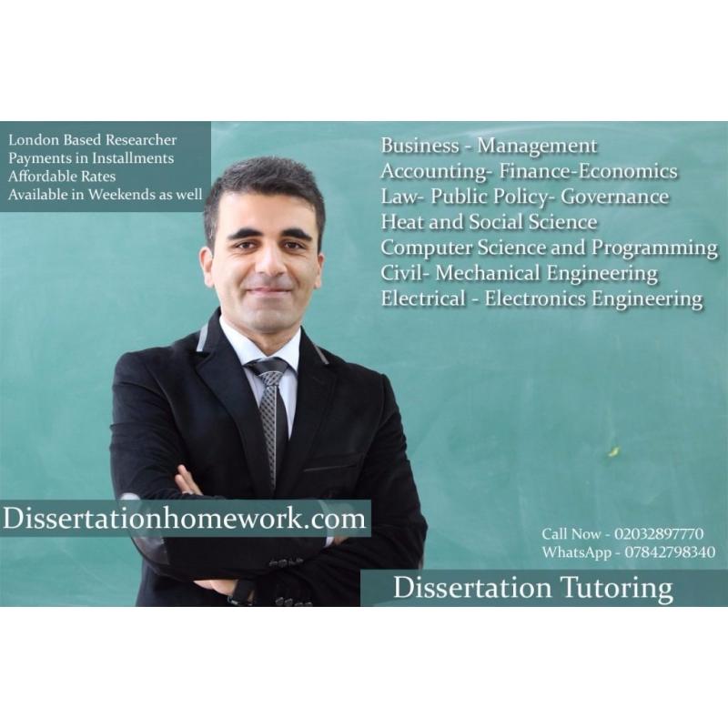 Assignment / Dissertation /Essay / Coursework / PhD Thesis / Proposal / Tuition / Tutor Writing Help