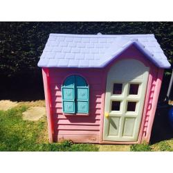 Little tykes pink cottage play house