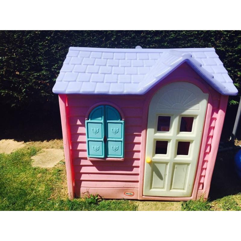 Little tykes pink cottage play house