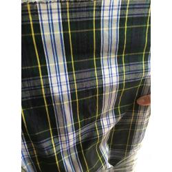 Tartan silk material