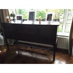 1920's ANTIQUE SIDEBOARD DARK WOOD