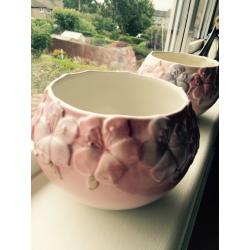 M&S ceramic plant pots x2