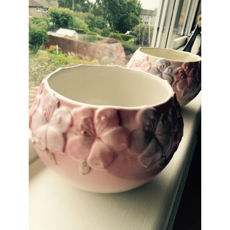 M&S ceramic plant pots x2