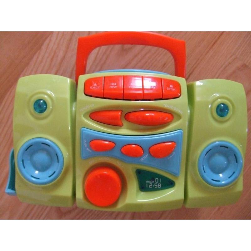 Chad Valley I'm a CD Player Blue music push buttons