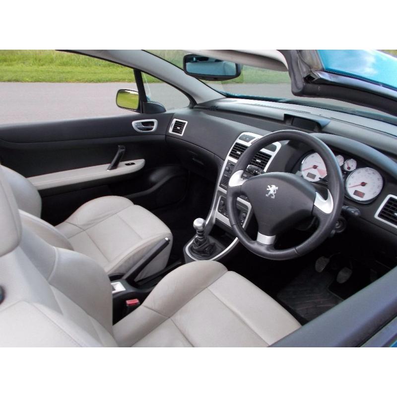 2006 06 PEUGEOT 307 CC 2.0 HDI SE CONVERTIBLE MOT SEPTEMBER 2017