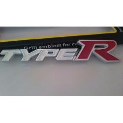 2001-2005 honda civic type r front grille badge
