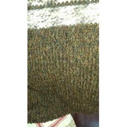 hand knitted harris tweed christmas stocking