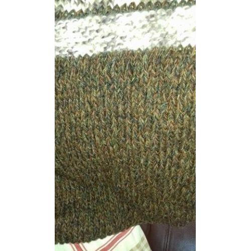 hand knitted harris tweed christmas stocking