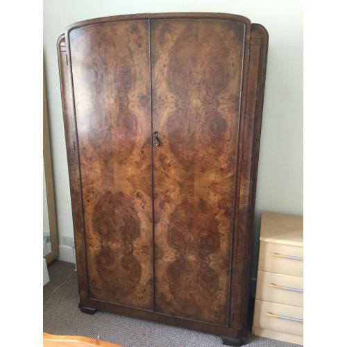Walnut veneer wardrobe for sale