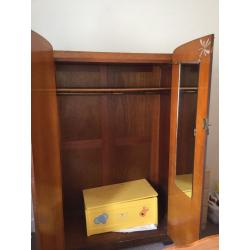 Walnut veneer wardrobe for sale