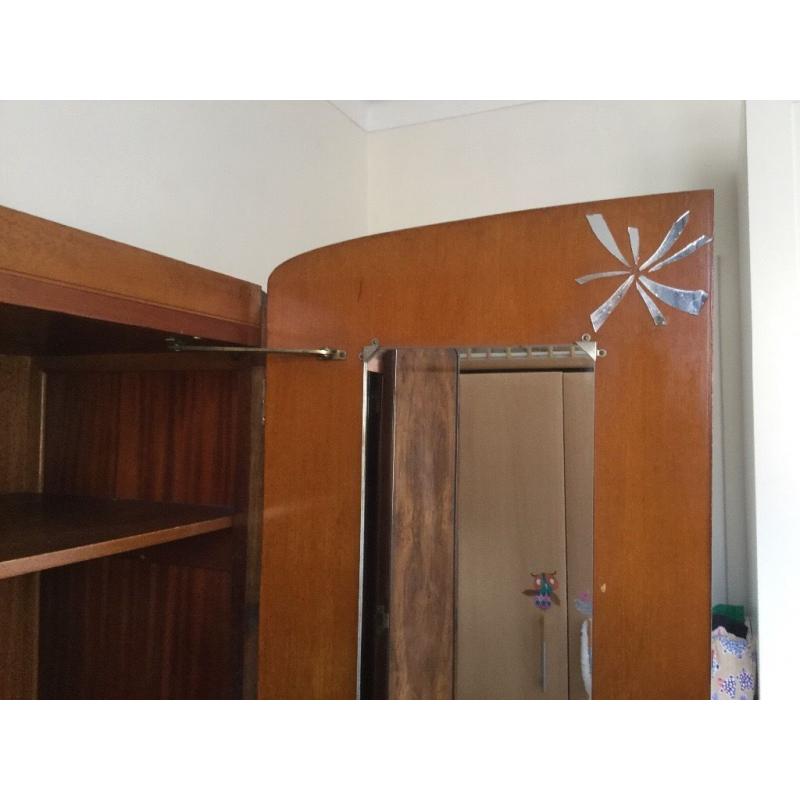 Walnut veneer wardrobe for sale