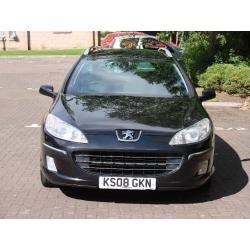 EXCELLENT DIESEL AUTO ESTATE!!! 2008 Peugeot 407 2.0 HDi 136 SE 5dr TIP AUTO, LONG MOT, WARRANTY