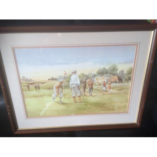 Douglas E West watercolour & Douglas E West the long chip