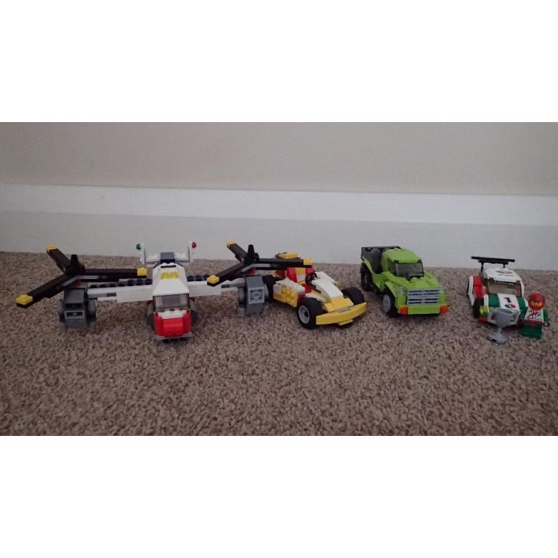 Lego Creator 31002, Lego Creator 31007, Lego Creator 31020, Lego City 60053, Lego City 60019 Sets