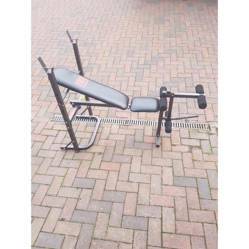 Pro fitness multi-use workout bench.