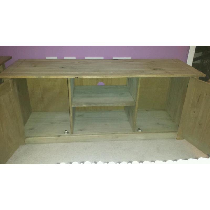 Corona Mexican Pine Tv Cabinet