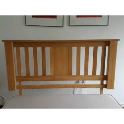 Solid oak king size headboard
