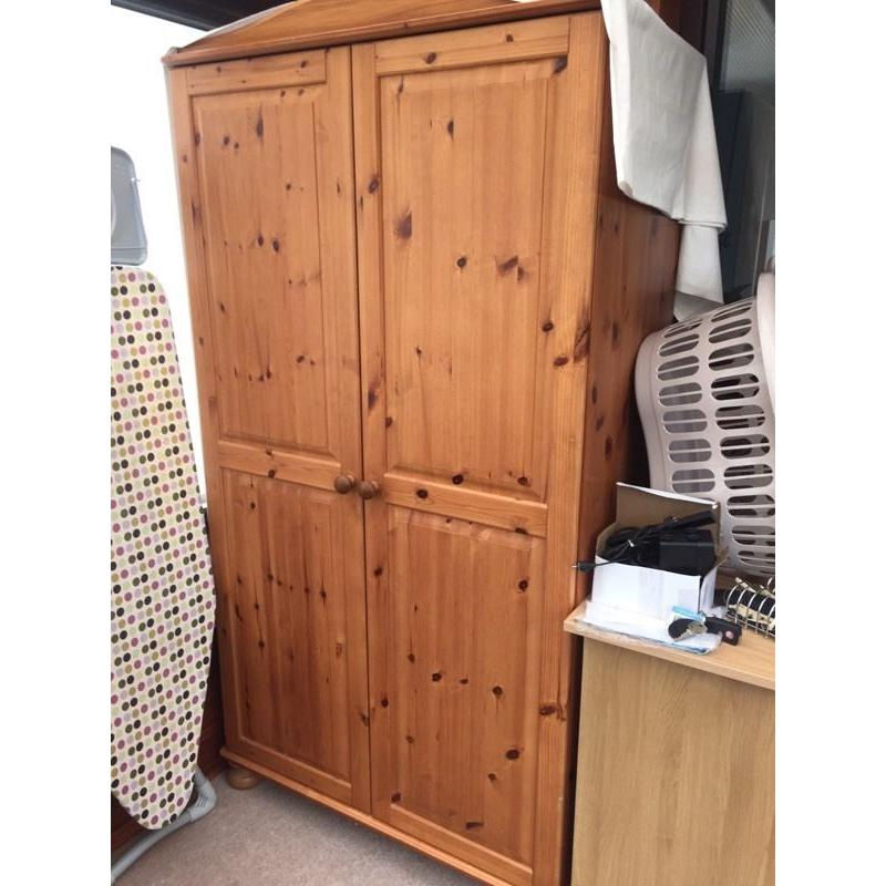 Pine wardrobe