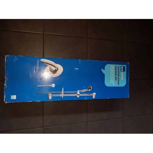 Chrome mixer shower kit