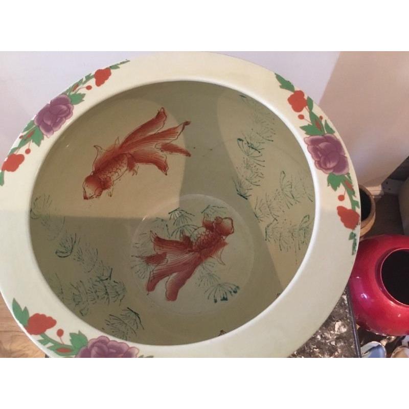 Chinese fish bowl / planter